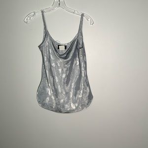 vintage 90s satin cowl neck tank top